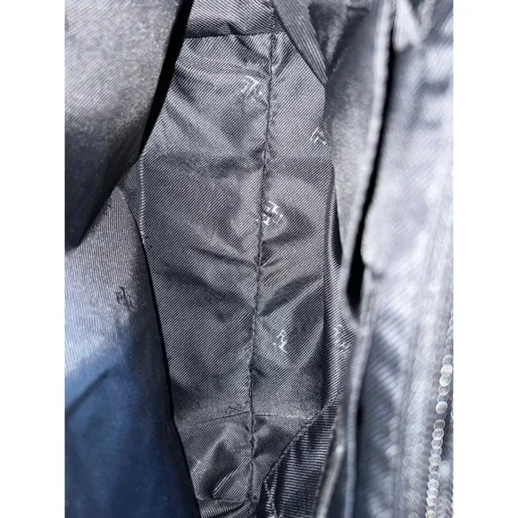 RL RALPH LAUREN Black Nylon Hobo Tote Bag - Picture 4 of 14